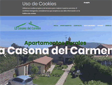 Tablet Screenshot of lacasonadelcarmen.com